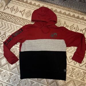 Red, Gray, and Black Men's Hoodie
